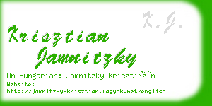 krisztian jamnitzky business card